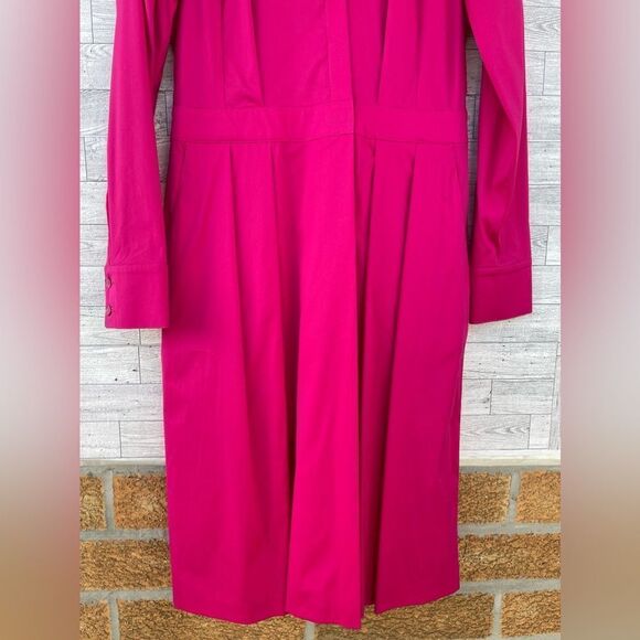 Maison common hot pink shirt wrap dress size 38/6 - Picture 5 of 17